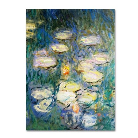 Trademark Fine Art Claude Monet 'Water Lilies V 1840-1926' Canvas Art, 14x19 BL01467-C1419GG